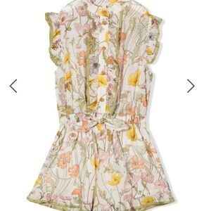 Zimmermann Kids Floral Print Playsuit